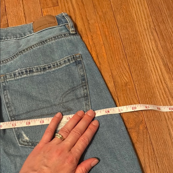American Eagle Outfitters Women's High Rise Distressed Blue Jeans - Picture 10 of 13